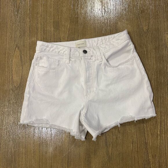 Favorite Daughter The Juni High Rise Cutoff Shorts size 27 white - Picture 6 of 11